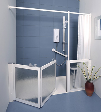 WF24 Half Height Shower Doors by Contour showers.