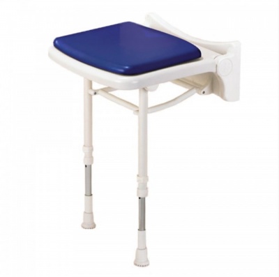 Fold Up Padded Shower Seat - Blue - 2000 Series - 02210P