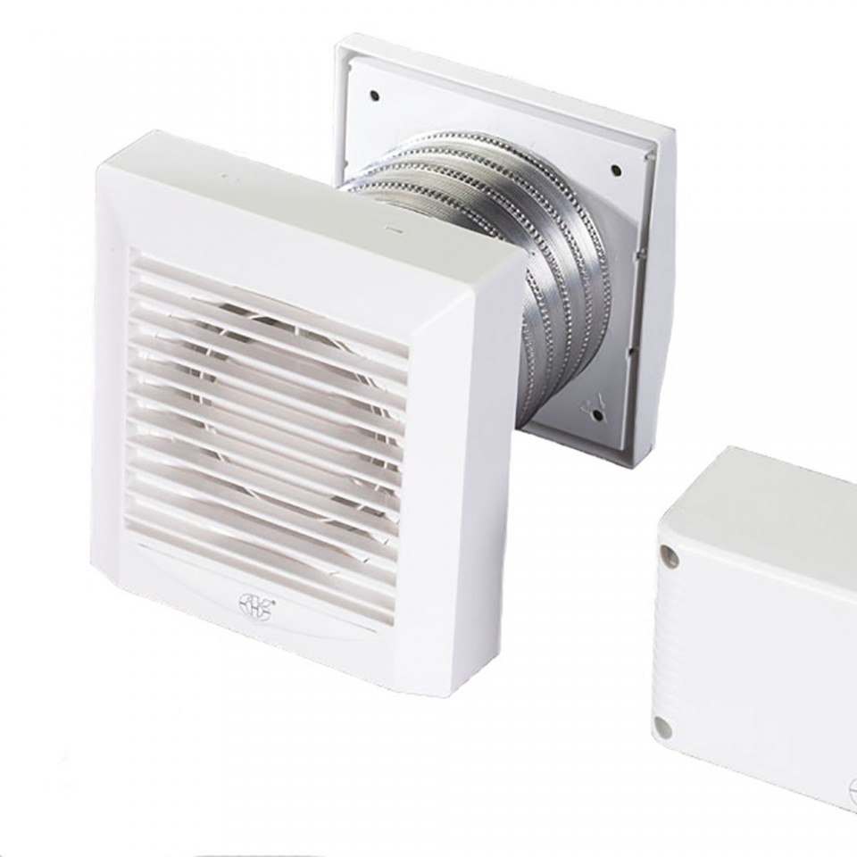 Low Voltage Bathroom Extractor Fan with Timer AKW100T