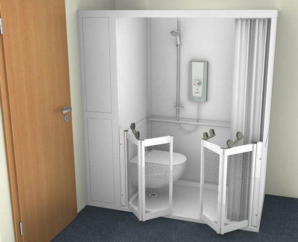 Contour Full Cubicle Shower Enclosure Option 4 - WC and Twin Bi ... Contour Full Cubicle Shower Enclosure Option 4 - WC and Twin Bi ...