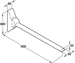 The ROPOX Straight Support Arm is 90cm in length and can support up to 80kg