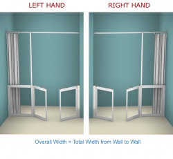 AKW WF22 | Made to Order | Half Height Shower Doors Screens