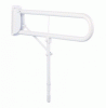 Hinged Arm Support with Leg, White
