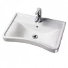 Concave Wash Basin with Full Pedestal