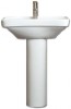 Concave Wash Basin with Full Pedestal