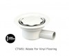 Option: Contour CTW01 Round White Top for Vinyl Flooring