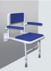 Padded Shower Seat with Back and Arm Rests - Blue