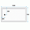 Shower Tray Size: 1300x700