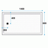 Shower Tray Size: 1400x800