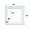 Shower Tray Size: 900x900