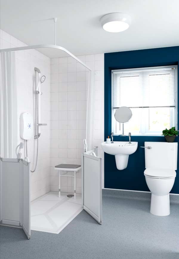 AKW Braddan Shower Tray with Gravity Waste Outlet