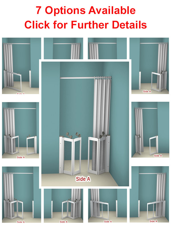 Contour Front Access Half Height Shower Doors