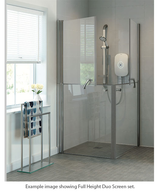 Larenco Alcove Full Height Shower Enclosure Bi-fold Door