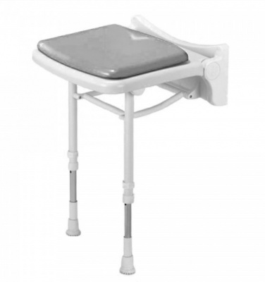 Fold Up Padded Shower Seat - Grey - 2000 Series - 02010P