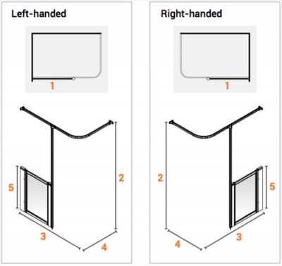 AKW Half Height Standard Screens -White - Option H