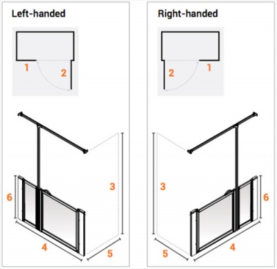 AKW Half Height Standard Screens -White - Option J