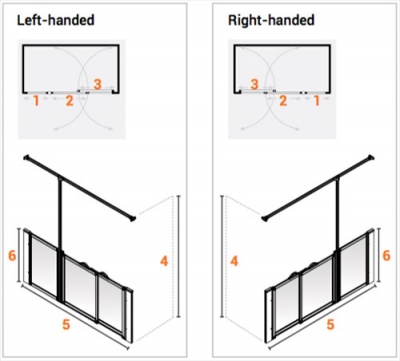 AKW Half Height Standard Screens -White - Option P
