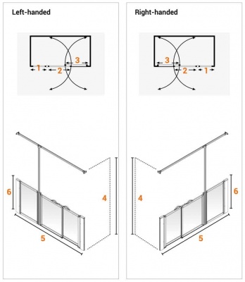 AKW Half Height Standard Screens -White - Option P