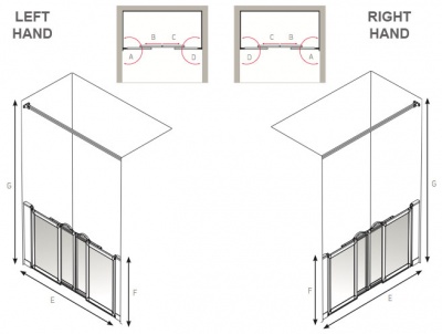 AKW Half Height Sliding Screens -White - Option SN