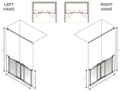 AKW Half Height Sliding Screens -White - Option SN