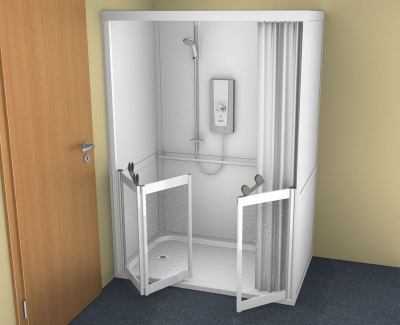 Contour Full Cubicle Shower Enclosure Option 1 - Single and Bi-Folding door