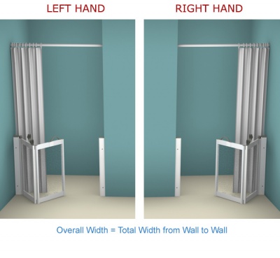 AKW WF16 | Made to Order | Half Height Shower Doors Screens