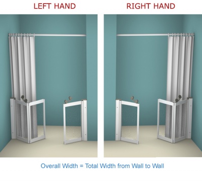 AKW WF17 | Made to Order | Half Height Shower Doors Screens