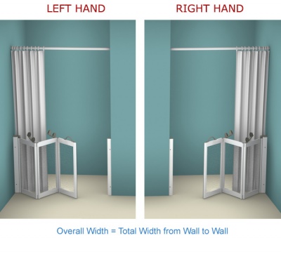 AKW WF18 | Made to Order | Half Height Shower Doors Screens