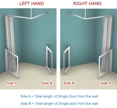 Contour Corner Access WF2 | White | Half Height Shower Doors Screens