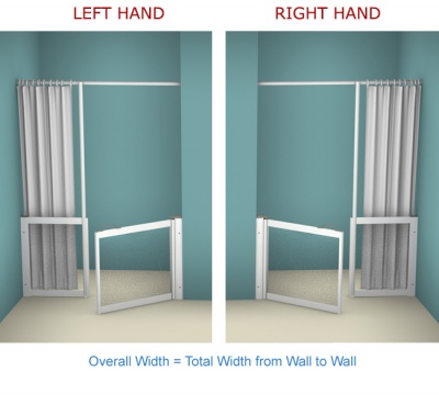 AKW WF21 | Made to Order | Half Height Shower Doors Screens