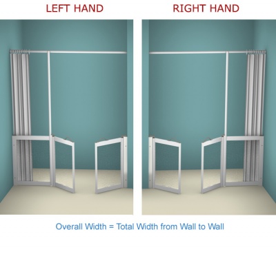 AKW WF22 | Made to Order | Half Height Shower Doors Screens