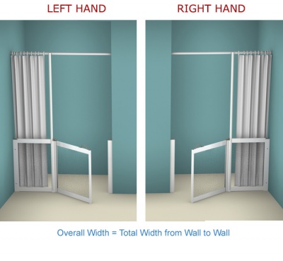 AKW WF23 | Made to Order | Half Height Shower Doors Screens