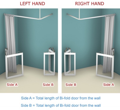 Contour Corner Access WF3 | White | Half Height Shower Doors Screens