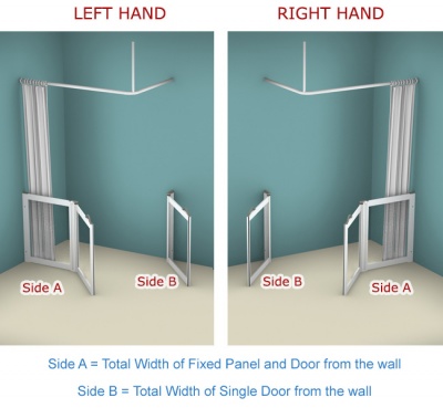 AKW WF8 | Made to Order | Half Height Shower Doors Screens