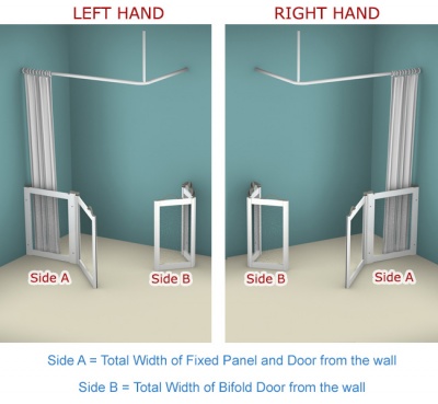 Contour Corner Access with Fixed Panel WF9 | White | Half Height Shower Doors | Screens