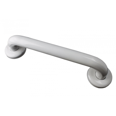AKW Epoxy Coated Stainless Steel Straight Grab Rail - White