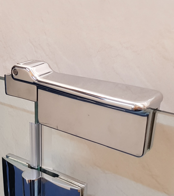 The Opulence half height door latch The beautiful Opulence range comes in a variety of options. The half height doors come with the illustrated door latch