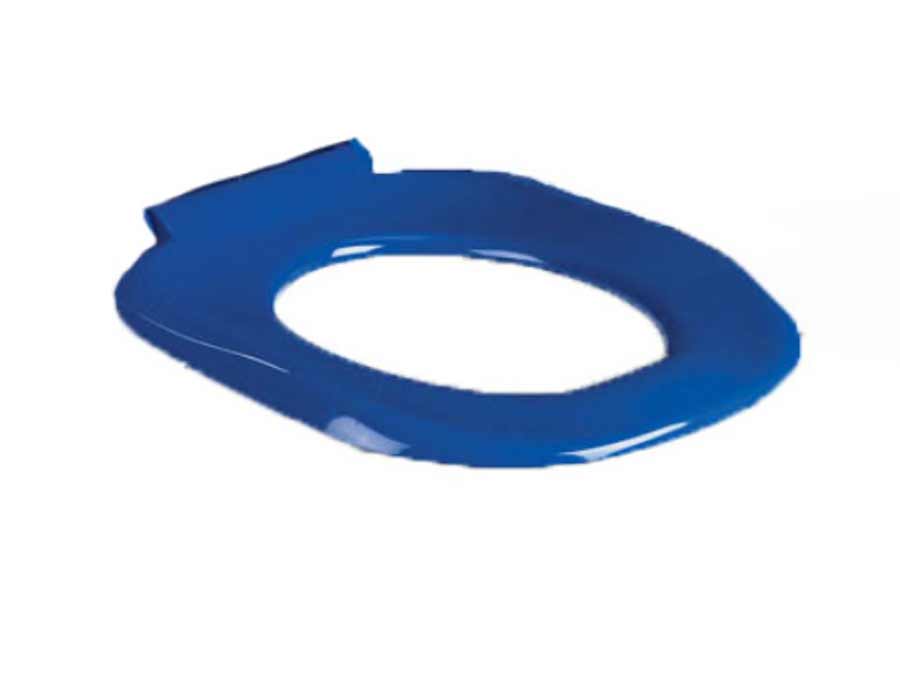 Blue Ergonomic Toilet Seat with No lid