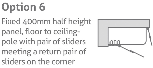 The Elevate Option 6 Half Height doors from Impey are ready to install out the box