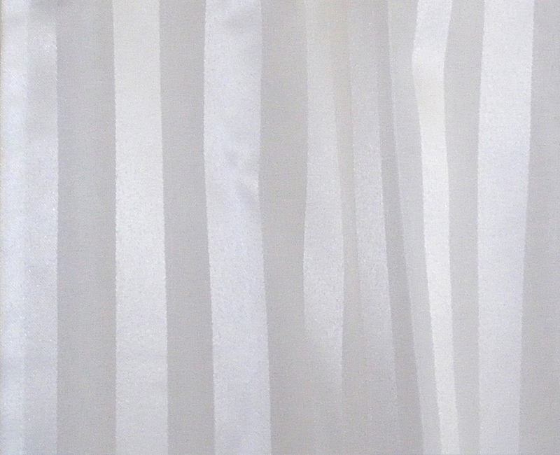 The weighted shower curtains are available in satin striped or plain contract