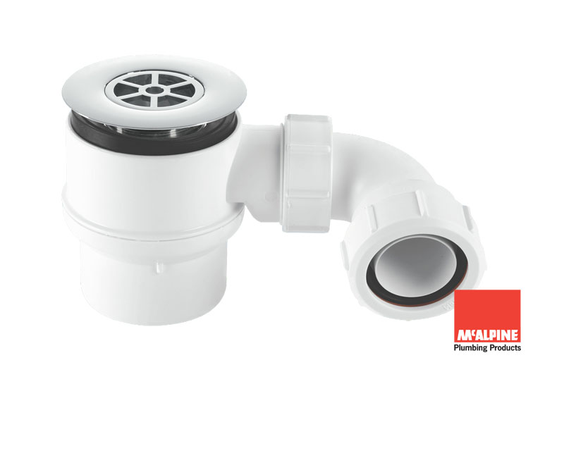 STW8B-95 gravity waste McAlpine STW8B-95 gravity waste outlet supplied with Swift Shower Tray
