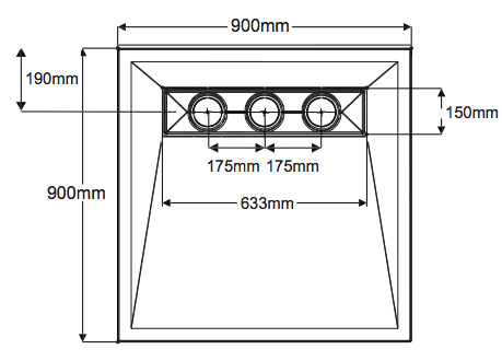 Tr-form linear waste deck 900x90 dimensions