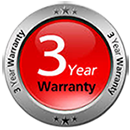 Apres Body Dryer comes with a 3 year manufacturers guarantee