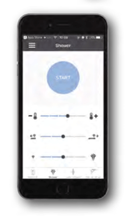 The Geberit AquaClean Mera Care can be controlled from the AquaClean App