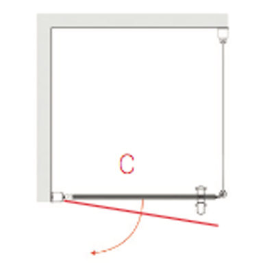 The Larenco Corner Full Height Shower Enclosure Duo Door & Single Panel are 1900mm high and have 6mm of clear toughened glass for added safety