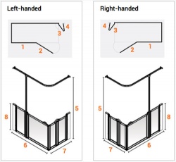 AKW Half Height Standard Screens -White - Option B