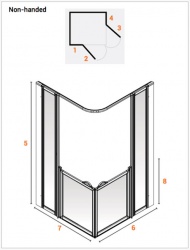 AKW Half Height Standard Screens -White - Option BF