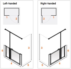 AKW Made to Measure - Half Height Screens - Option J