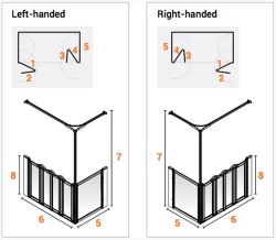 AKW Half Height Standard Screens -White - Option K