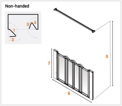 AKW Half Height Standard Screens -White - Option N